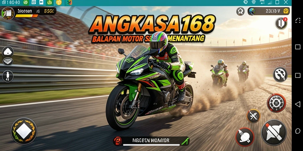 Gameplay balap motor yang seru di ANGKASA168.