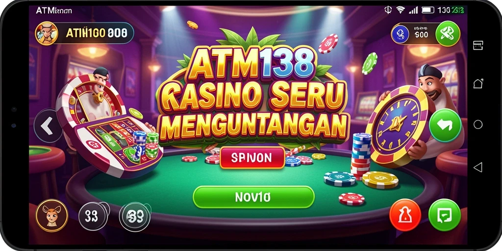 Tampilan menarik dari gameplay ATM138 yang penuh aksi kasino.