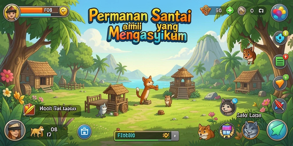 Tampilan gameplay F08 yang cerah dan mengasyikkan.