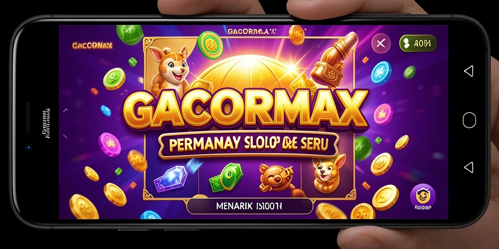 Tampilan gameplay seru GACORMAX menampilkan simbol dan bonus menarik.