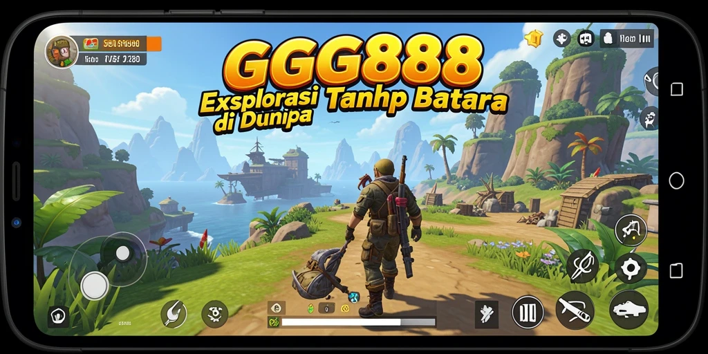 Tampilan gameplay GGG888 yang menampilkan eksplorasi dunia terbuka.