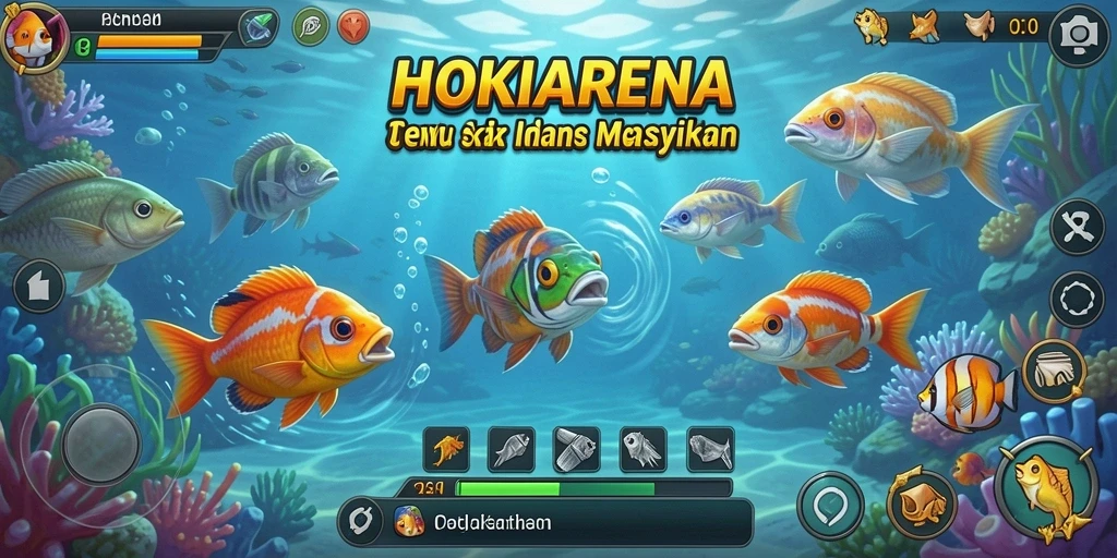 Tangkapan layar HOKIARENA menampilkan gameplay seru Tembak Ikan yang penuh warna.