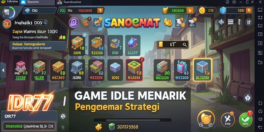Tampilan gameplay menarik dari game Idle IDR77 yang penuh strategi.