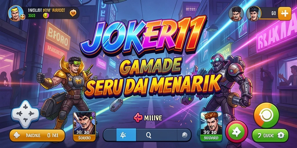 Tangkapan layar JOKER11 menampilkan gameplay menegangkan dengan warna-warna cerah.
