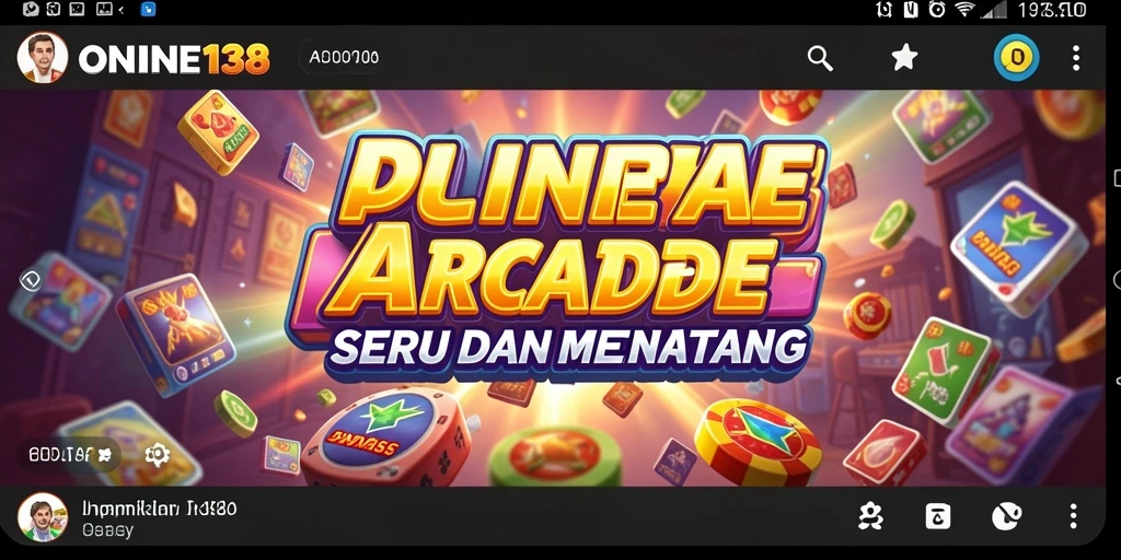Tampilan gameplay arcade yang menarik dan penuh aksi.