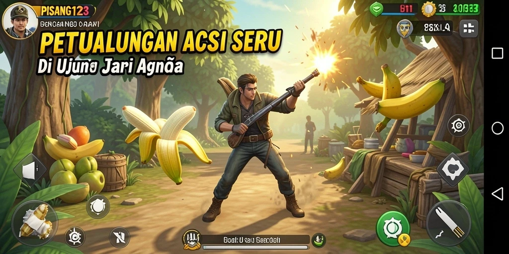 Gameplay PISANG123 yang seru dan mendebarkan saat aksi berlangsung.