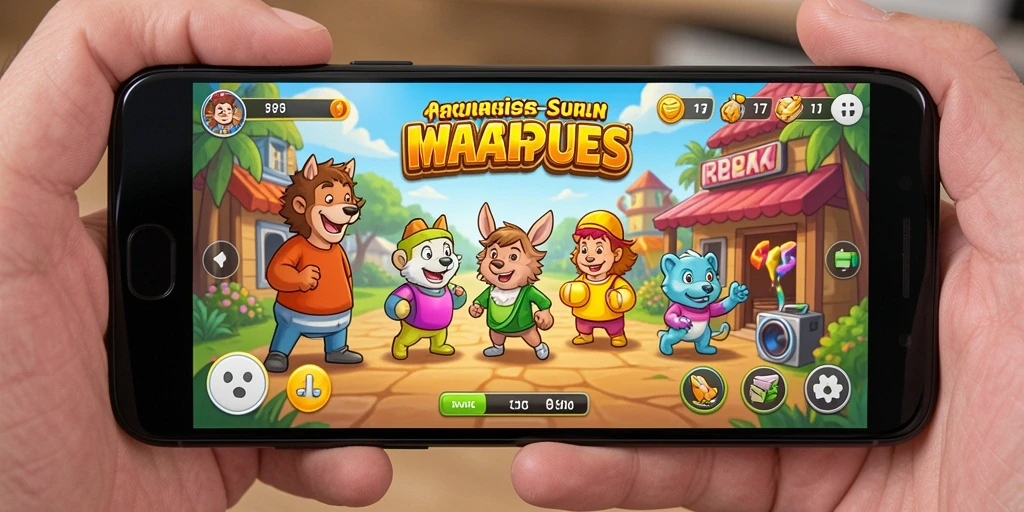 Tampilan gameplay seru dari PP7 yang menampilkan aksi cepat dan grafis menawan.