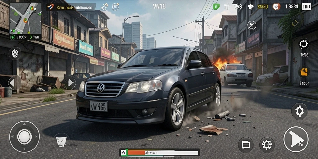 Tampilan gameplay VW108 yang menarik dan interaktif dalam simulasi kehidupan.